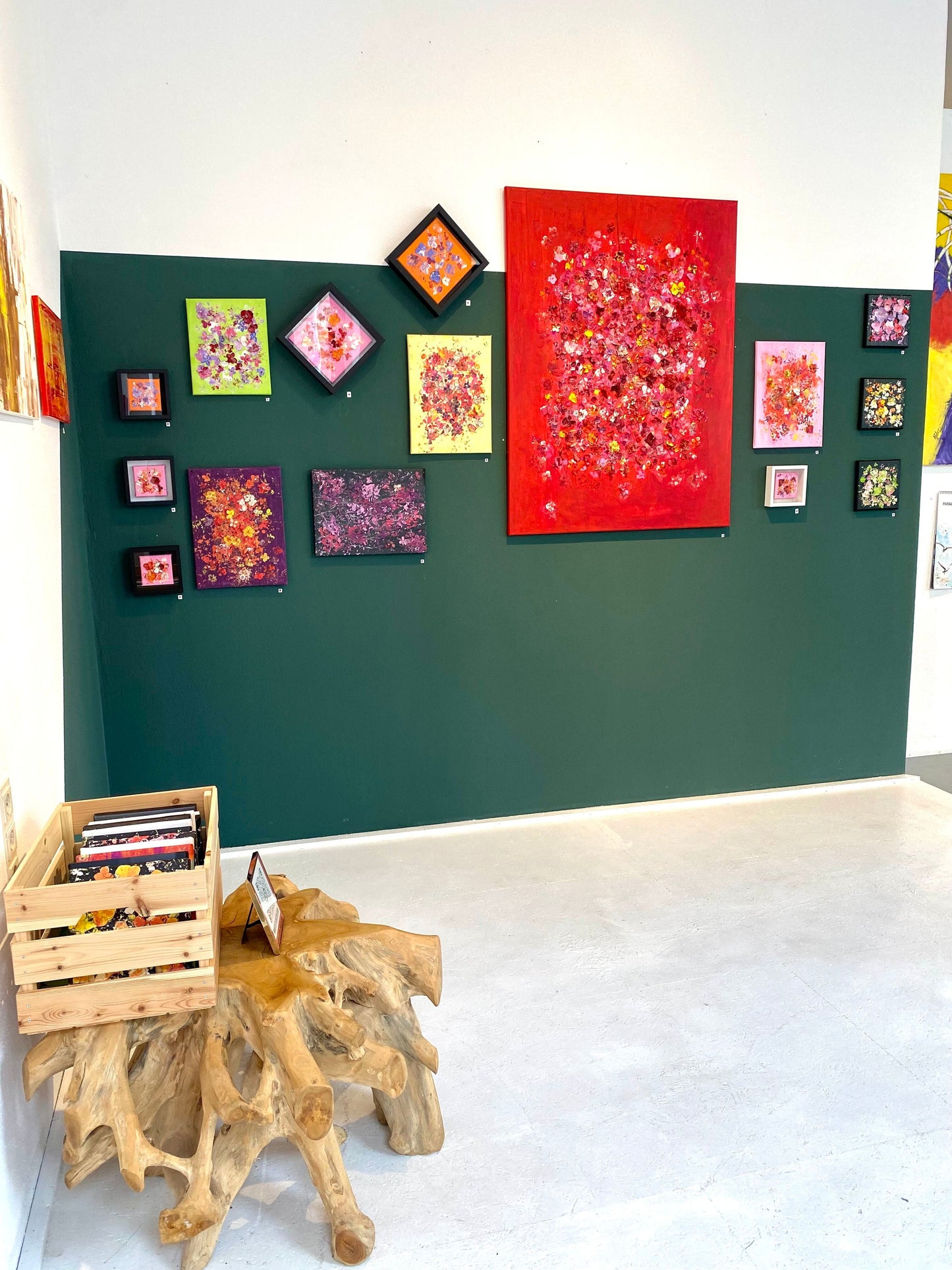 FLOWER FIELD | Original Acrylbild auf Leinwand von Studio Bloom (90x120 cm)"