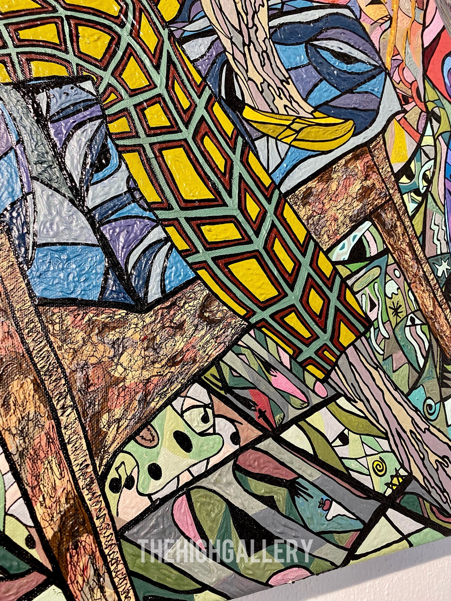 ZWISCHEN MIR UND WIR(R) | Tiefentau Originalgemälde Acryl