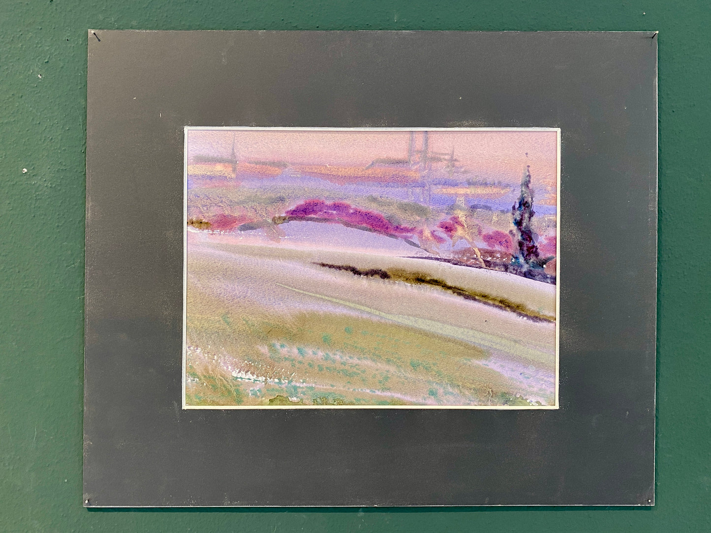 BLICK AUF BAMBERG AUS DER FERNE | Alexander Vasilyev Original Aquarell