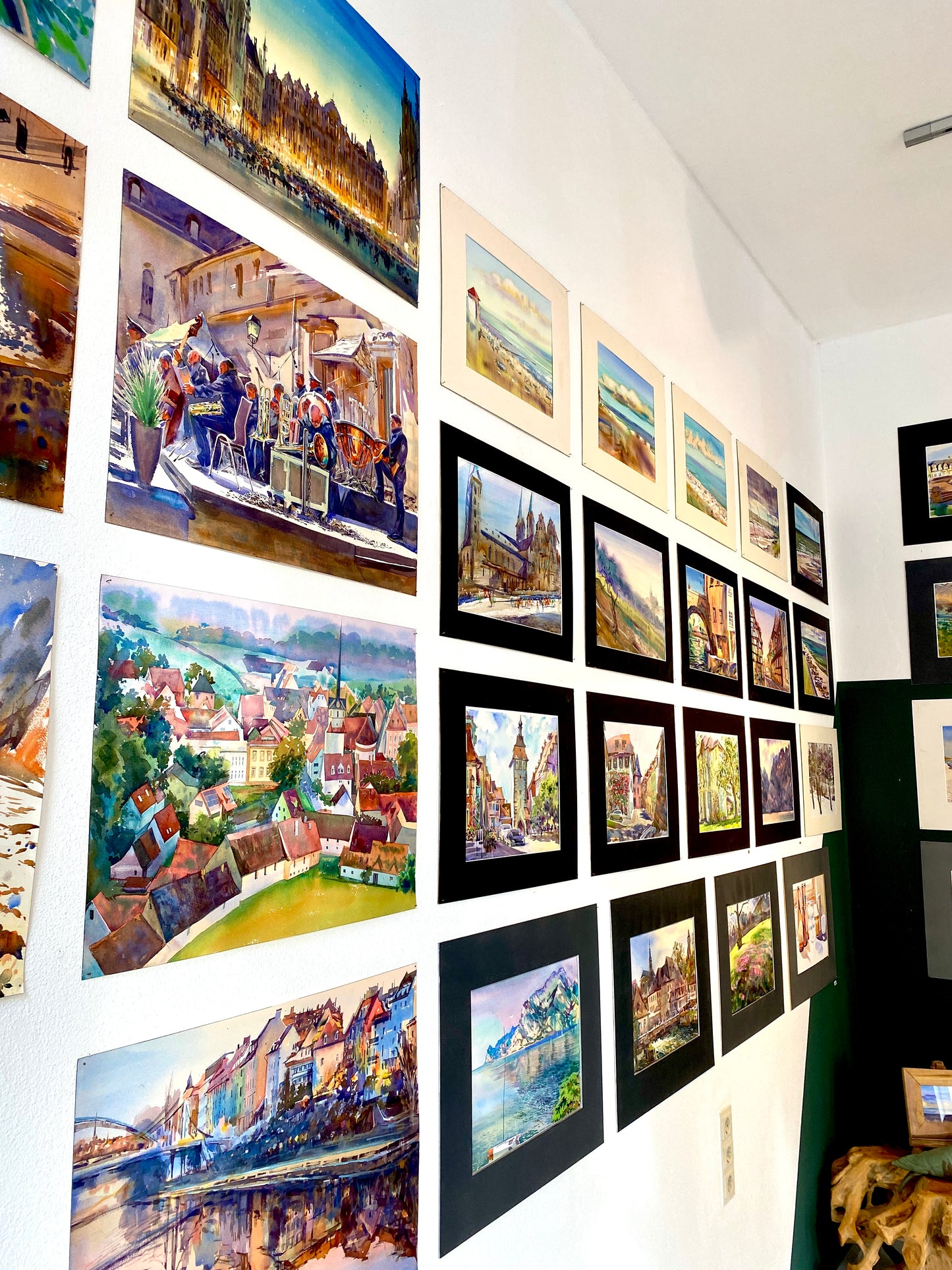 MICHELSBERG IN WINTERSTIMMUNG | Original Aquarell von Alexander Vasilyev