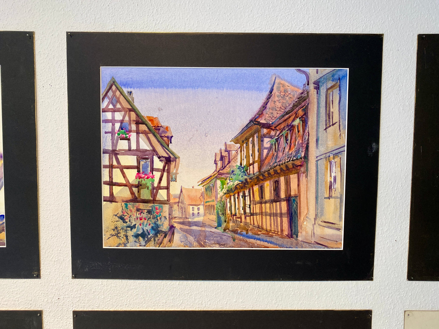 FRÄNKISCHES DORF | Alexander Vasilyev - Original Aquarell - Fachwerkscharme