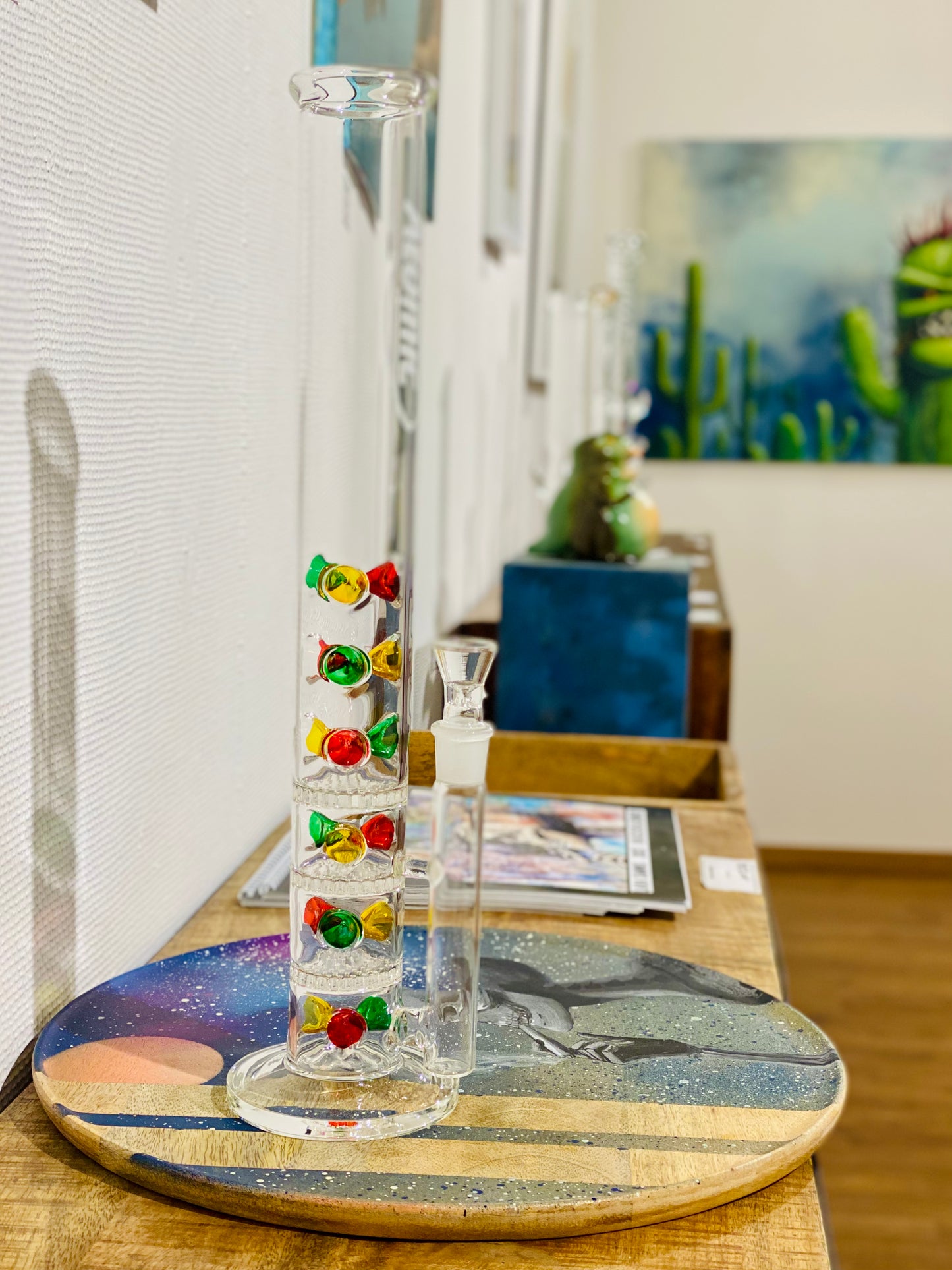 Atomic Glas Eis Bong Crandy 4mm dickes Glas | 45cm