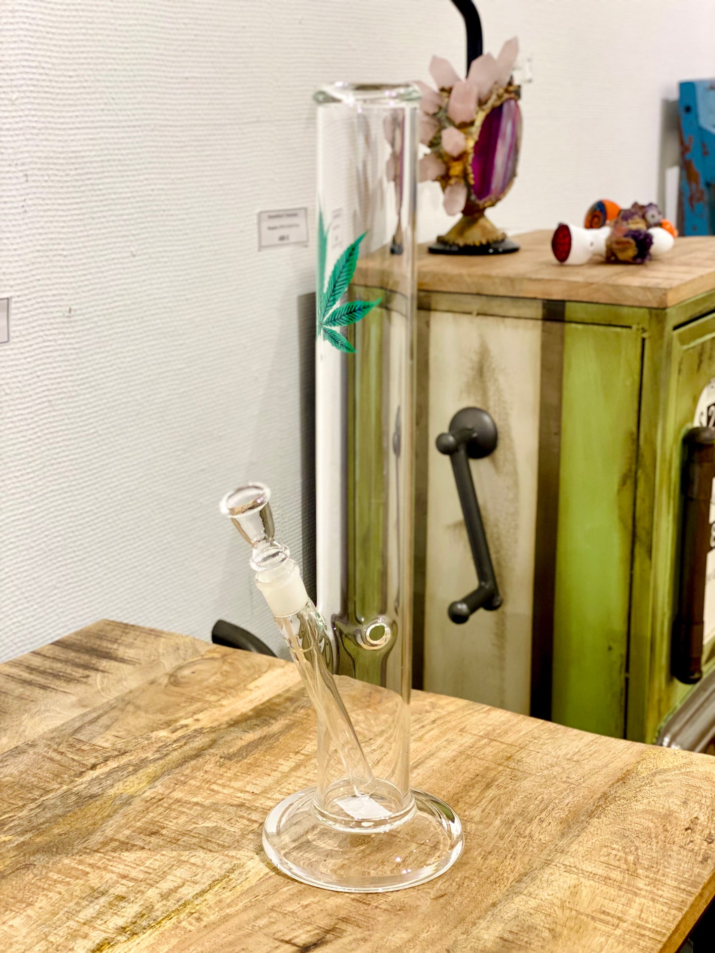 Atomic Glas-Bong | H: 46cm, Ø: 50mm, Schl.: 18,8mm
