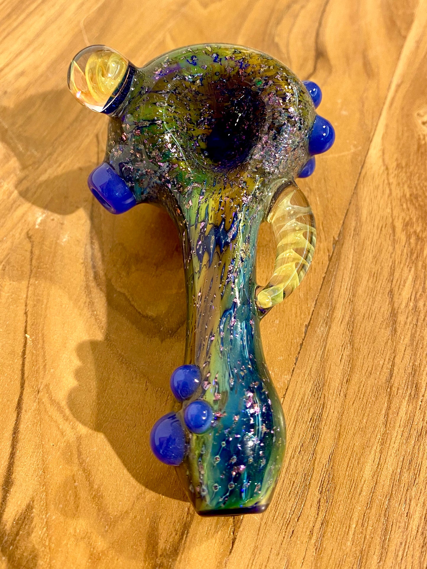 Handgefertigte Glas Pfeife: Nebula