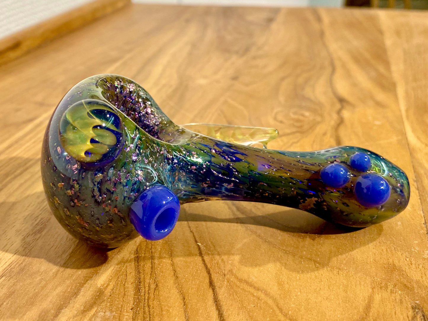 Handgefertigte Glas Pfeife: Nebula