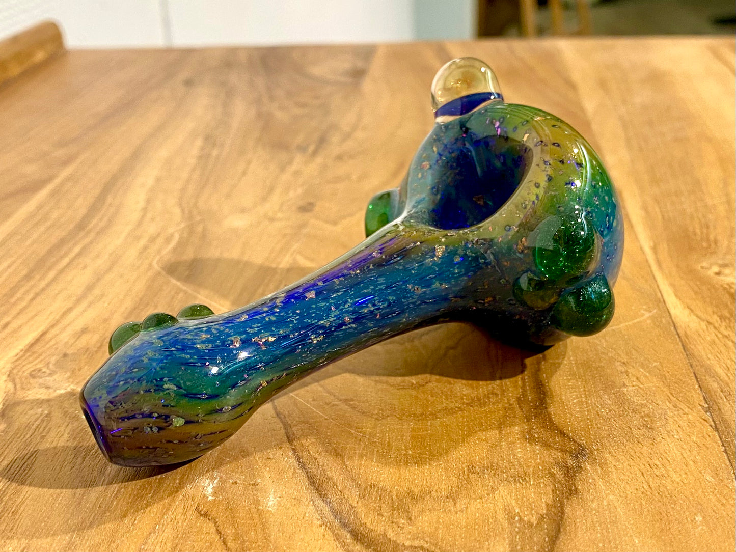 Handefertigte Glas Pfeife: Aurora