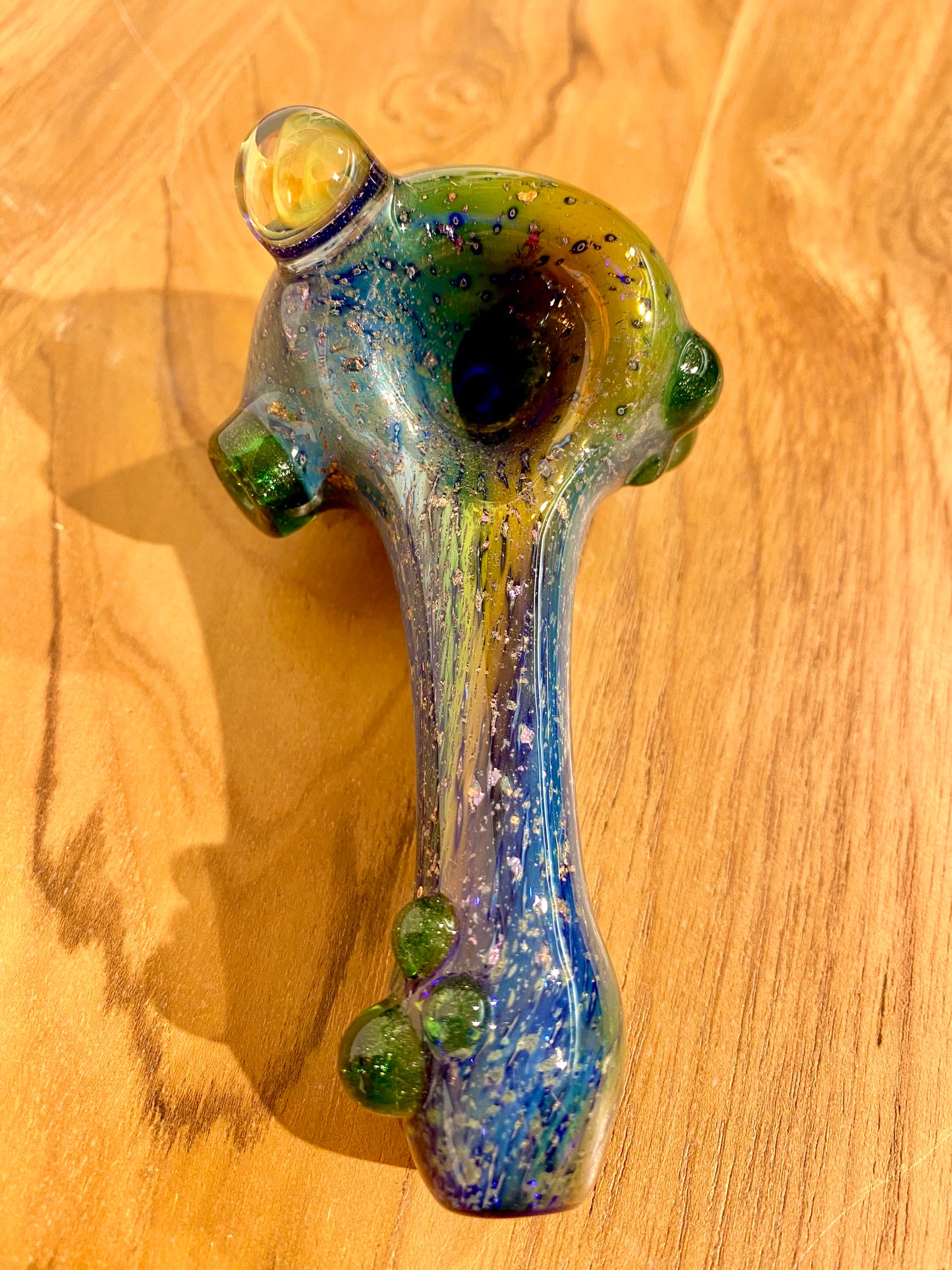 Handefertigte Glas Pfeife: Aurora