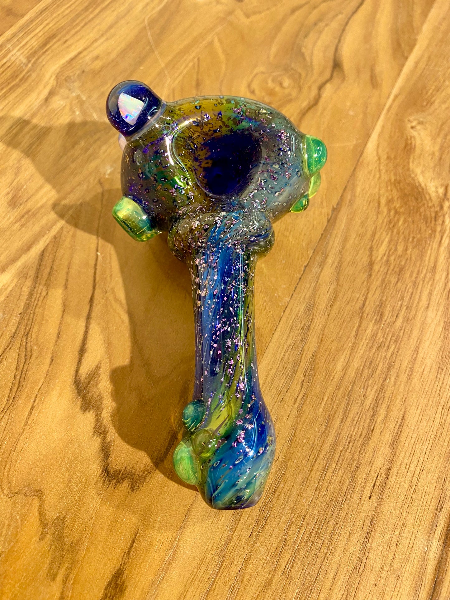 Handgefertigte Glaspfeife: Galaxy
