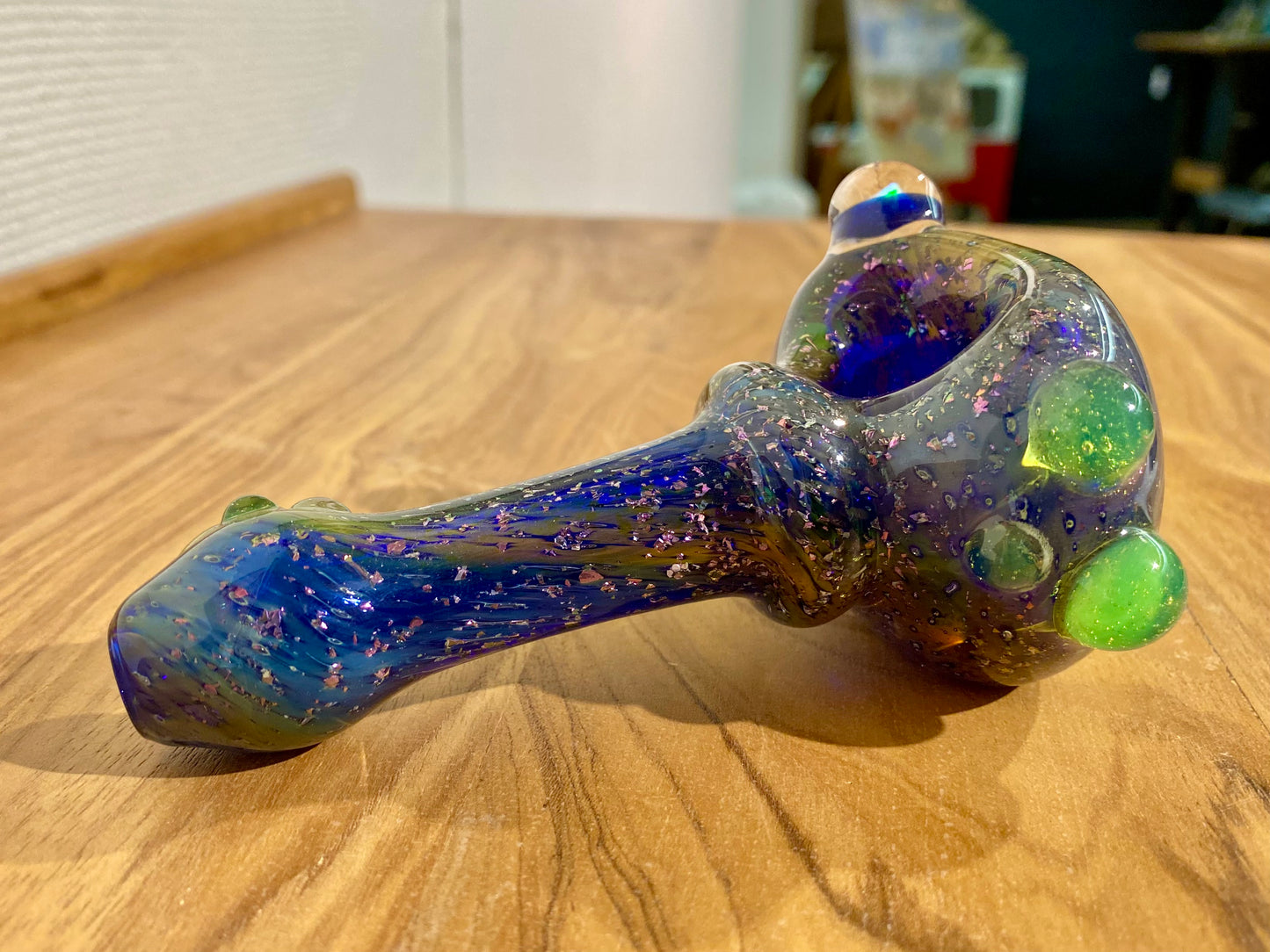 Handgefertigte Glaspfeife: Galaxy