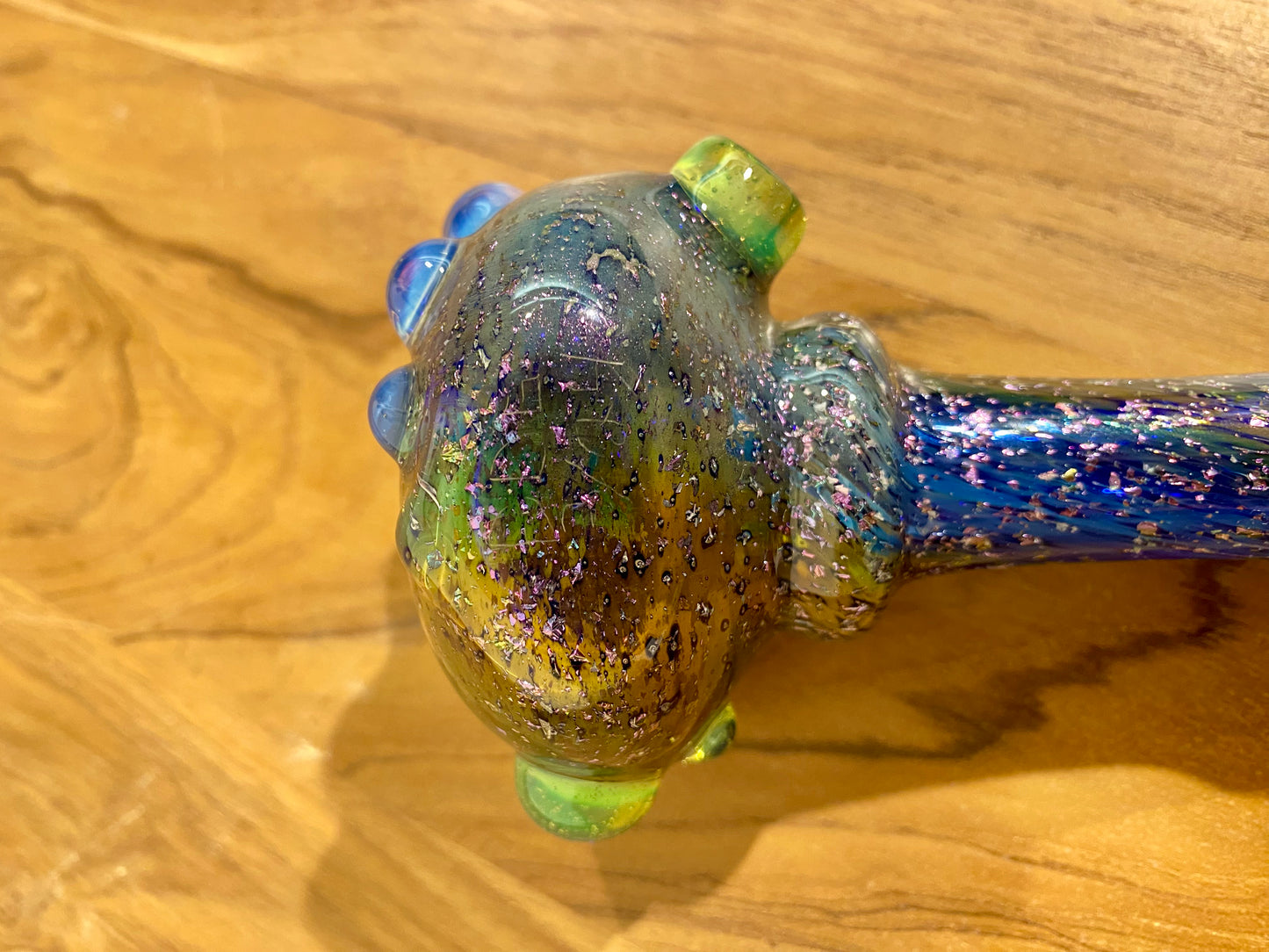 Handgefertigte Glaspfeife: Galaxy