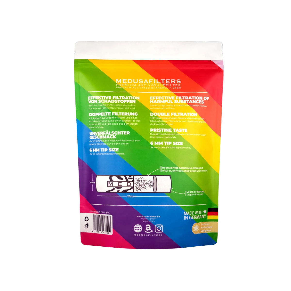 Medusafilters Aktivkohlefilter MIXED (1000 Stück)