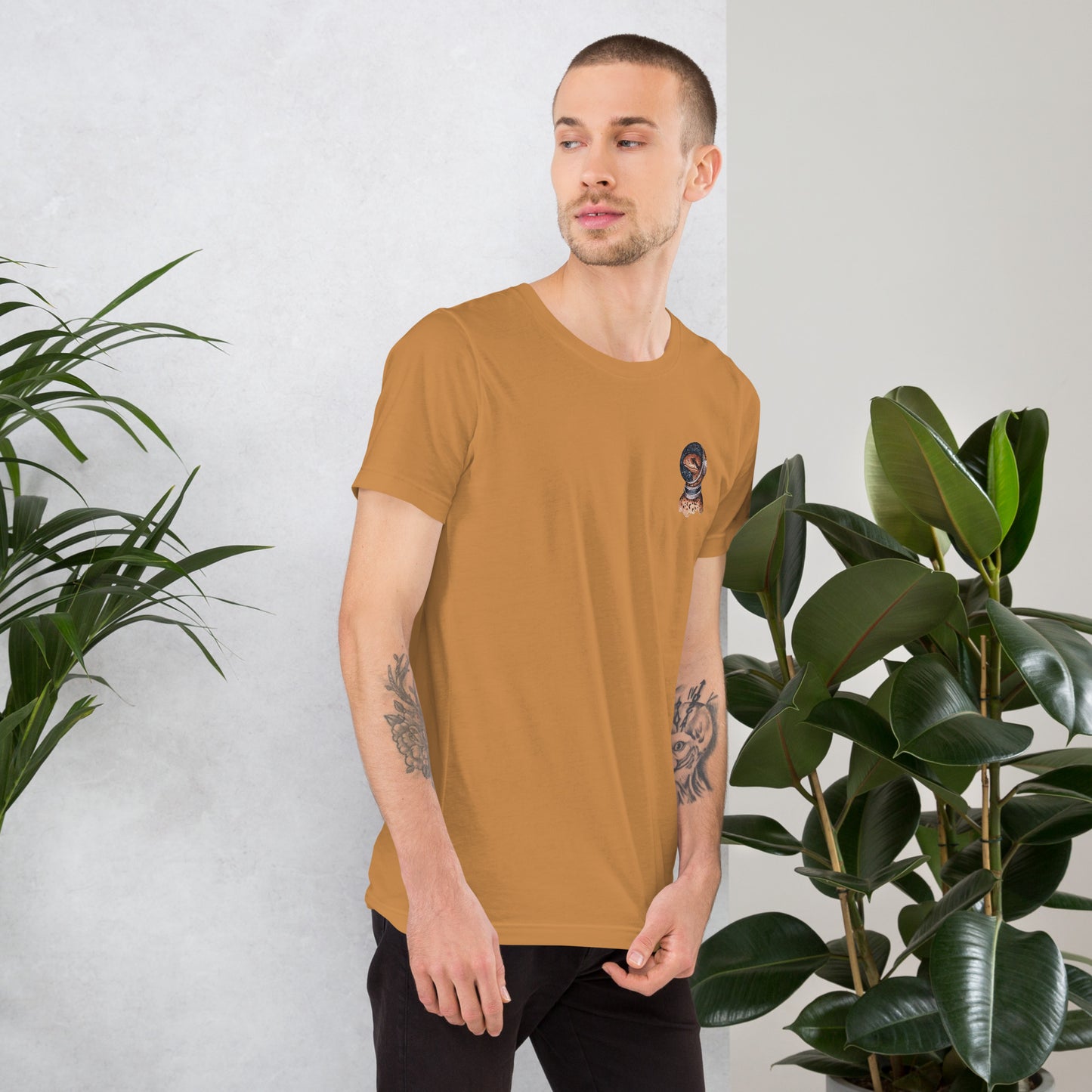 Space Snake - Stickerei T-Shirt Unisex I Kunst von Lara Simons