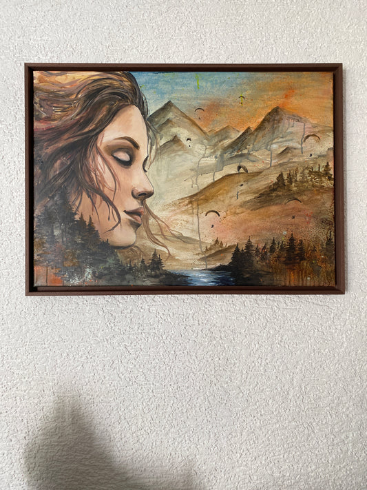 LIFT - AUFWIND | Lara Simons Originalgemälde 70x50 cm