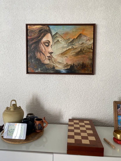 LIFT - AUFWIND | Lara Simons Originalgemälde 70x50 cm