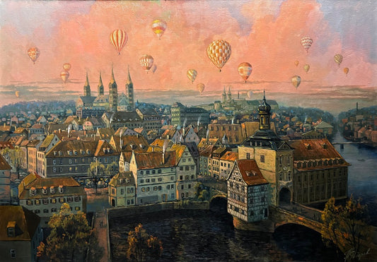 KUNSTDRUCK BAMBERG – Stadtansicht als Poster von Pavel Fedorov