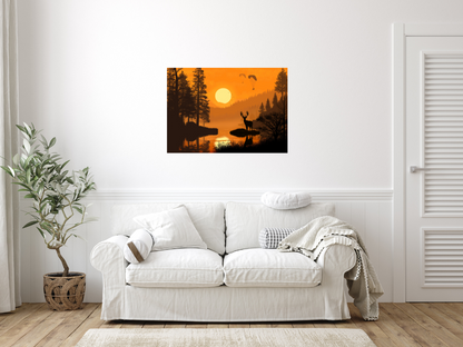 HERBSTFLUG - AUTUMN VIBES | Lara Simons digital painting - paragliding art
