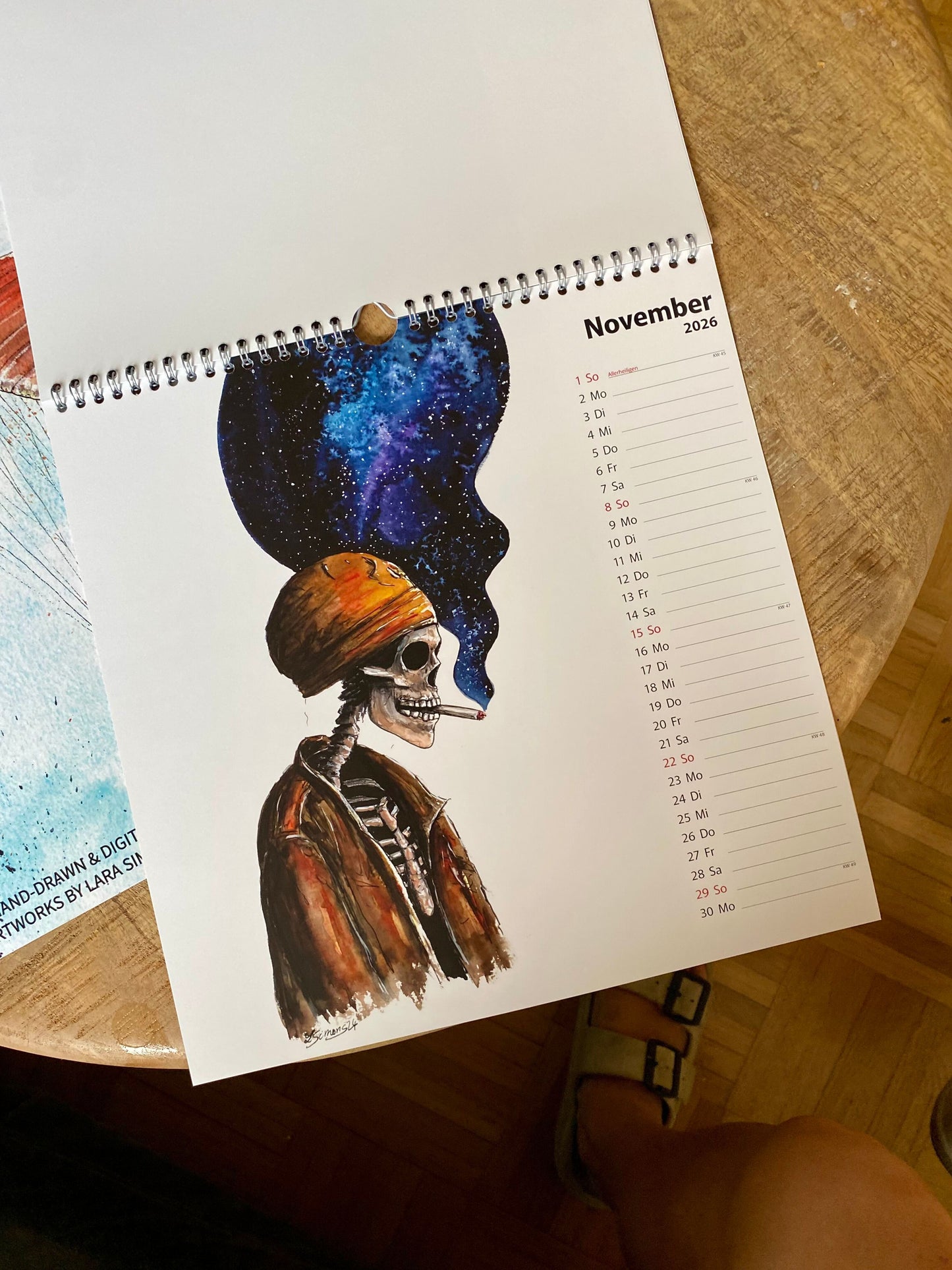 MINDSCAPES KUNSTKALENDER 2026 – Surreal & Psychedelic Art Wandkalender von Lara Simons