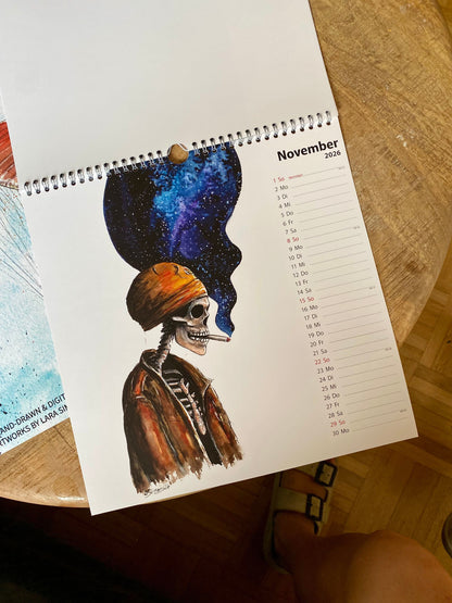 MINDSCAPES KUNSTKALENDER 2026 – Surreal & Psychedelic Art Wandkalender von Lara Simons