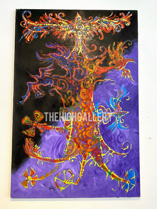 ÁRBOL DE LA VIDA | Alain Fernández Ferreira - Originalgemälde Baum des Lebens