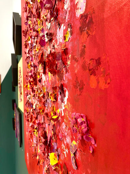 FLOWER FIELD | Original Acrylbild auf Leinwand von Studio Bloom (90x120 cm)"