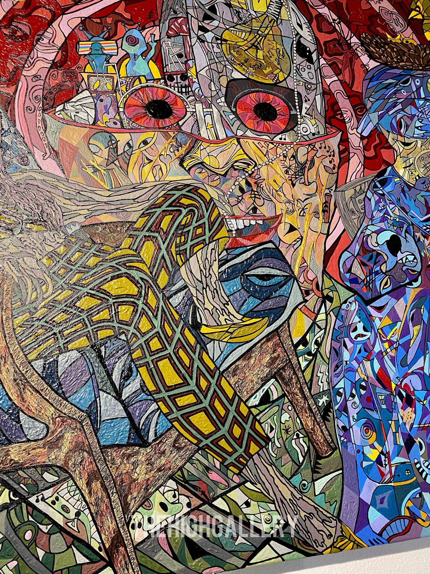 ZWISCHEN MIR UND WIR(R) | Tiefentau Originalgemälde Acryl