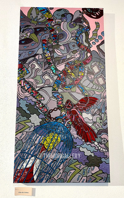 DER FILM DES LEBENS | Tiefentau Originalgemälde Acryl
