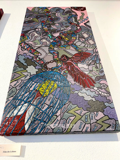 DER FILM DES LEBENS | Tiefentau Originalgemälde Acryl