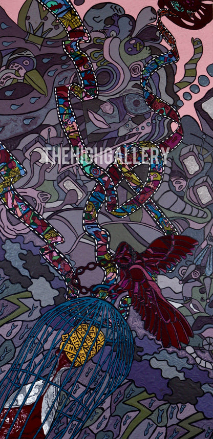 DER FILM DES LEBENS | Tiefentau Originalgemälde Acryl