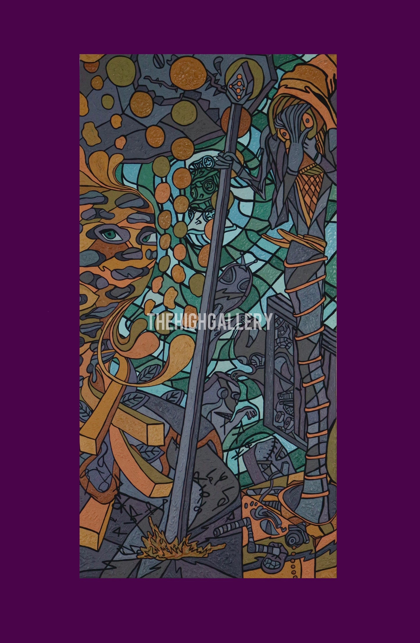 EIN SCHREI AUS DER TIEFE | AMADUYUS Originalgemälde Acryl