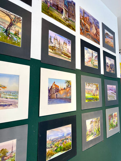 BERCHTESGADENER LAND | Alexander Vasiyev - Original Aquarell Alpen