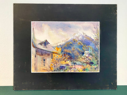 BERCHTESGADENER LAND | Alexander Vasiyev - Original Aquarell Alpen