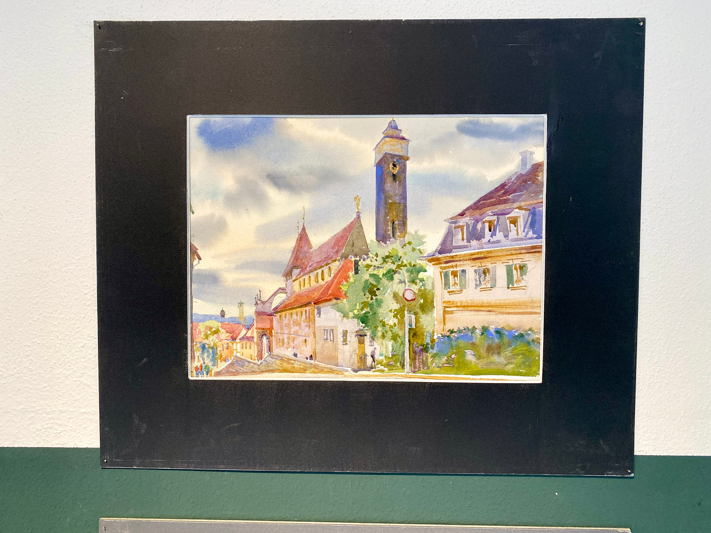 FRAUENKIRCHE BAMBERG | Original Aquarell von Alexander Vasilyev - Stimmungsvolle Altstadtansicht