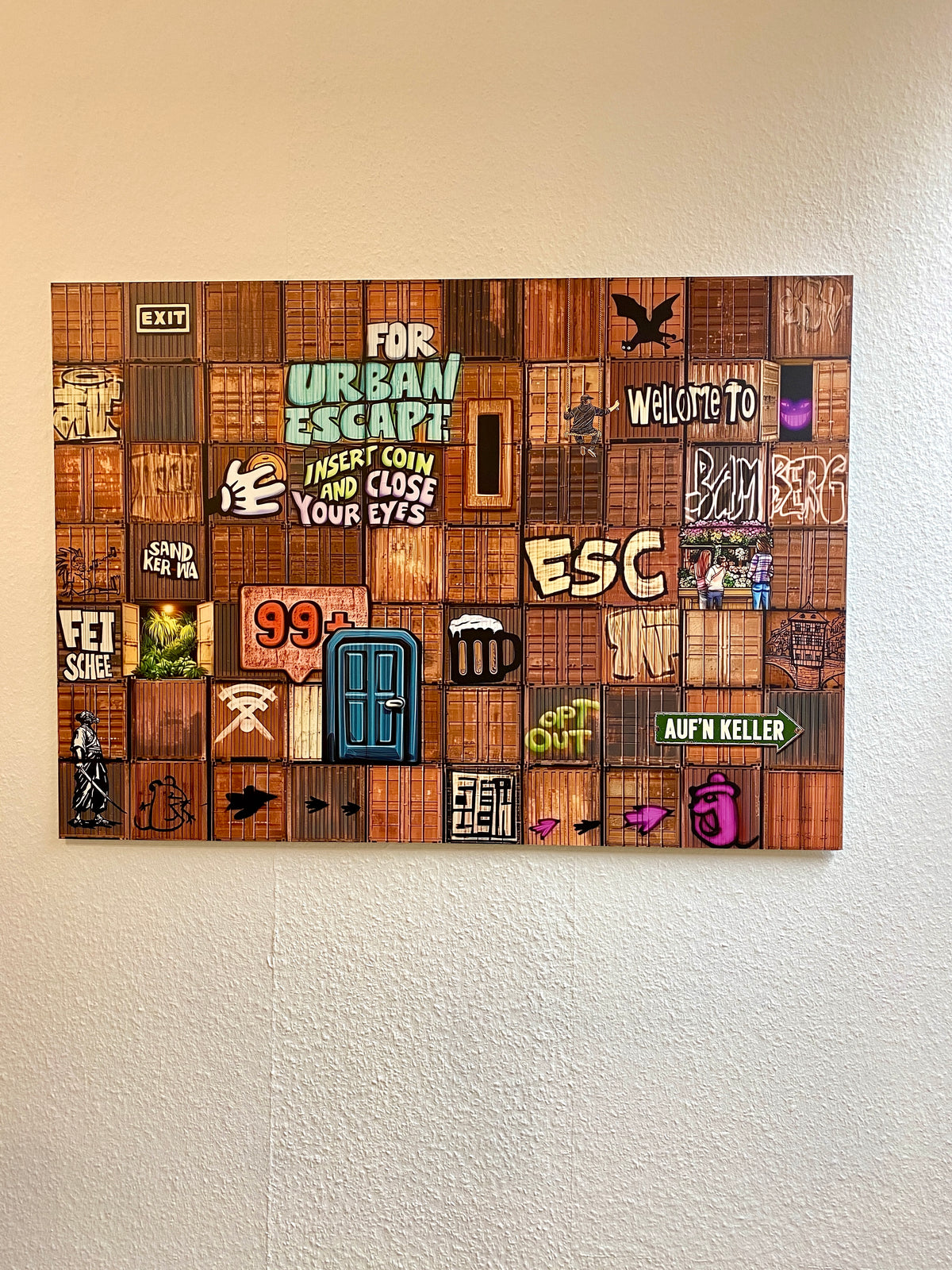 URBAN ESCAPE BAMBERG | Hooc Art Print auf Aluplatte