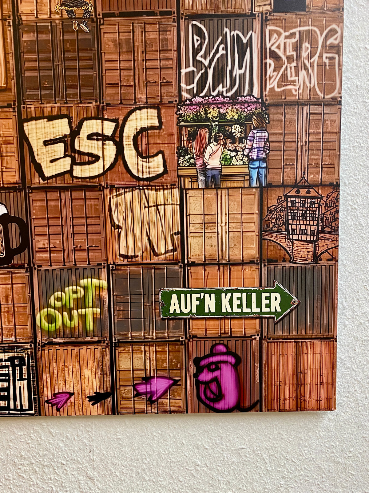 URBAN ESCAPE BAMBERG | Hooc Art Print auf Aluplatte