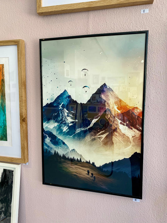 Vivid Peaks - Farbenspiel der Freiheit Poster