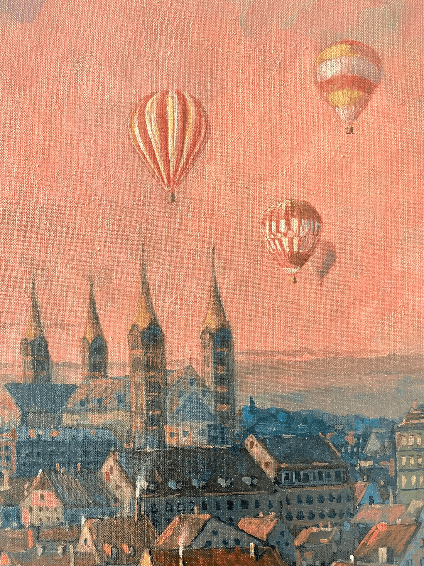 BAMBERG – Stadtansicht als Originalgemälde von Pavel Fedorov
