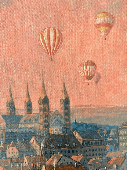 BAMBERG – Stadtansicht als Originalgemälde von Pavel Fedorov