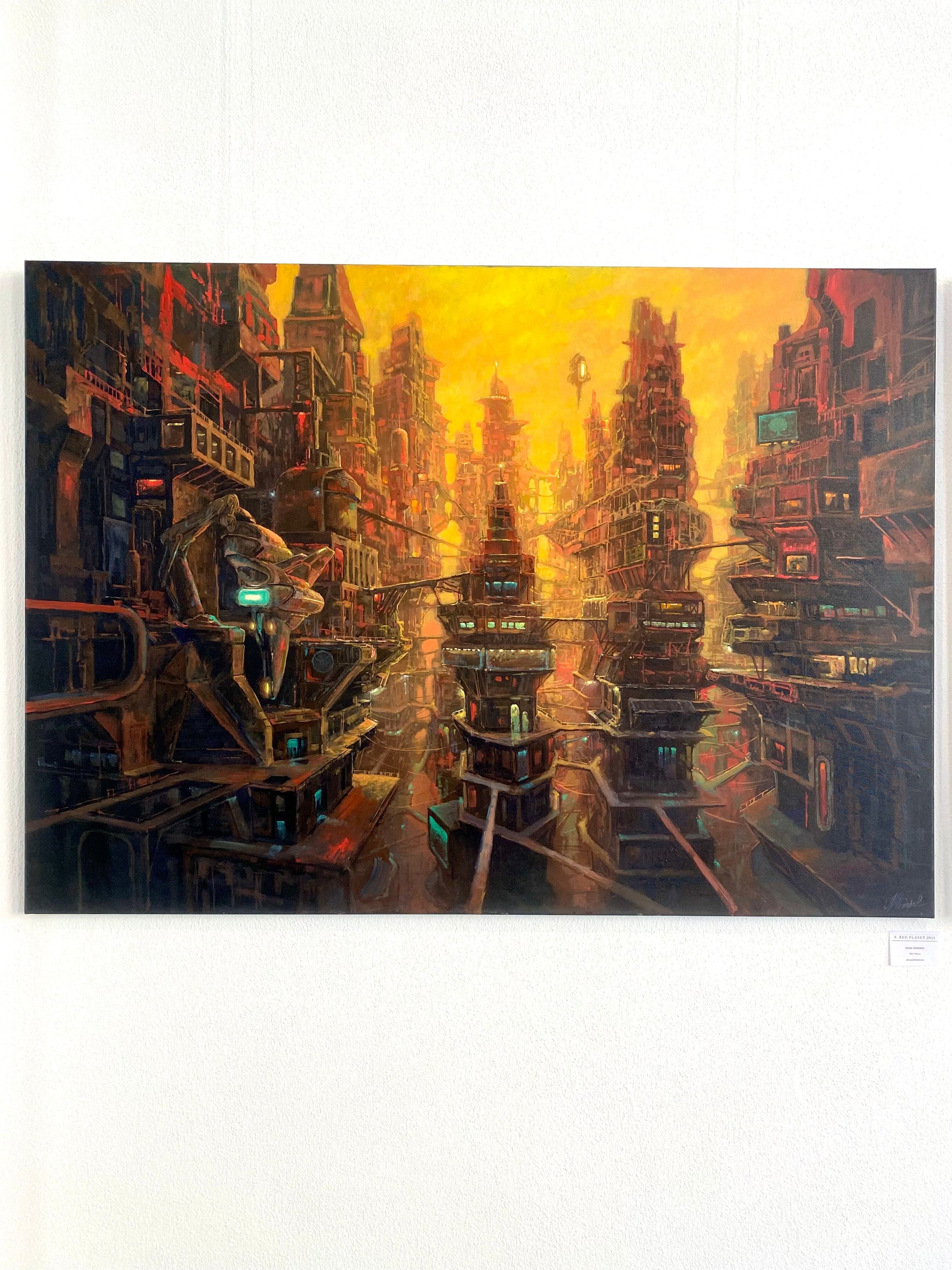 RED PLANET – Futuristisches Stadtgemälde von Pavel Fedorov