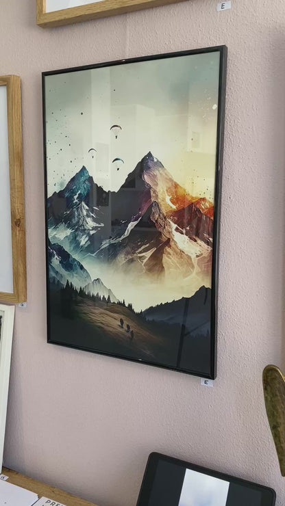 Vivid Peaks - Farbenspiel der Freiheit Poster