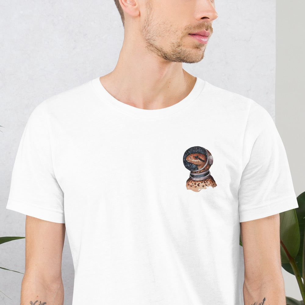 Space Snake - Stickerei T-Shirt Unisex I Kunst von Lara Simons