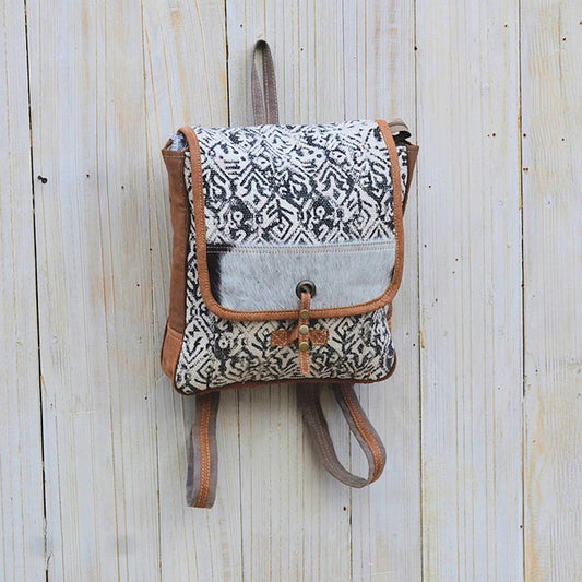 Rucksack-Tasche Lea – Canvas & Leder | Stylischer Damen-Rucksack im Vintage-Look